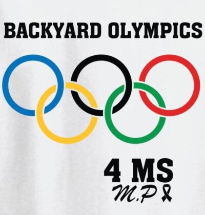 The logo of backyard Olympics with a white background